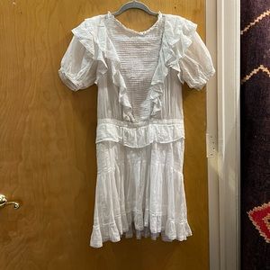 Isabel marant white cotton dress